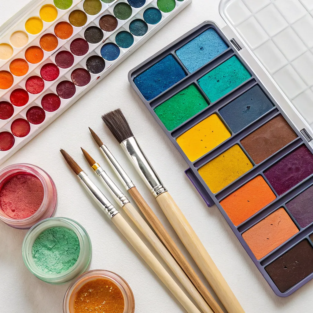 A vibrant paint set